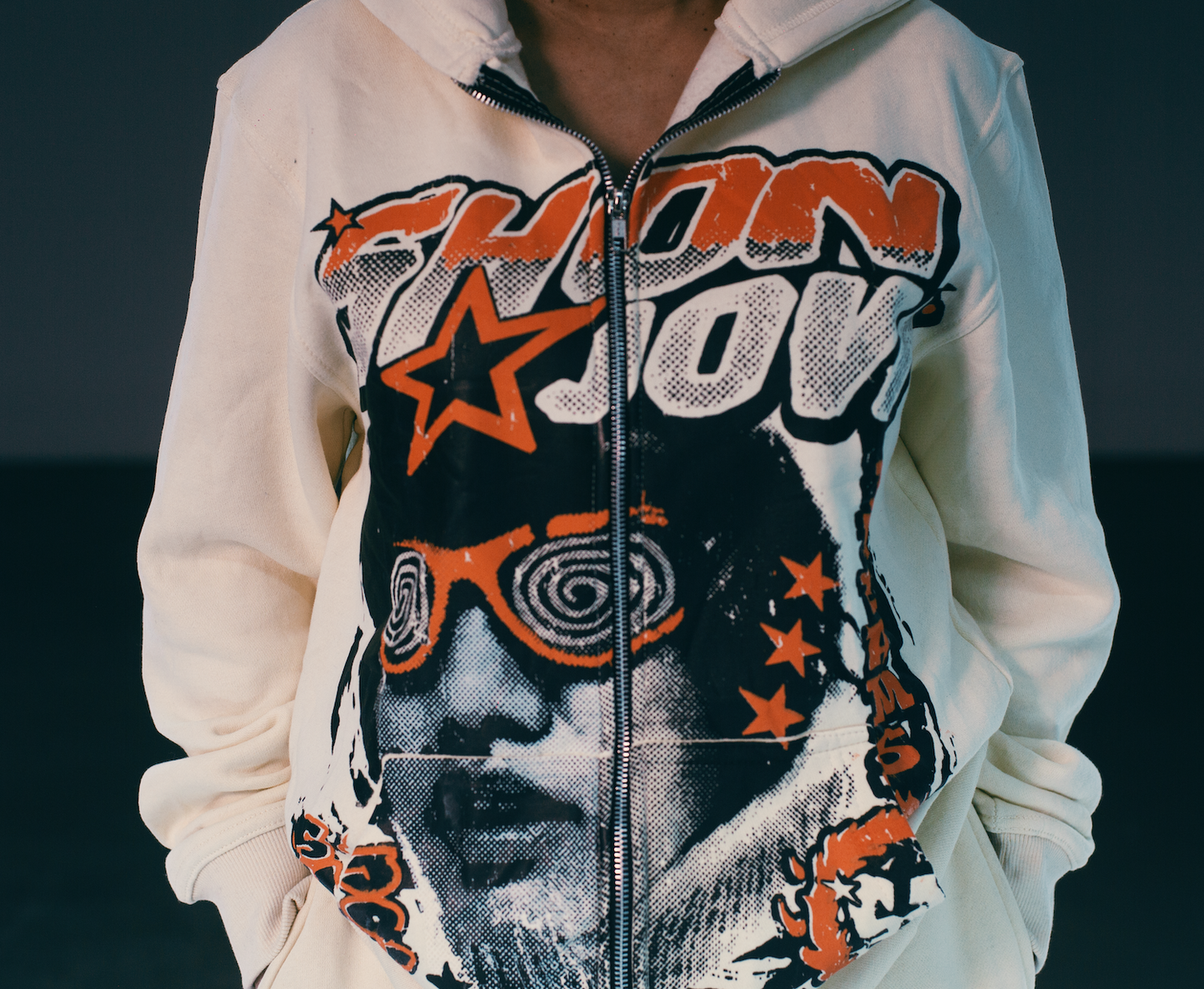 Shon Jovi Zip-Up Jacket (Cream)