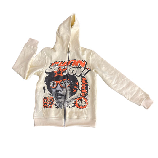 Shon Jovi Zip-Up Jacket (Cream)